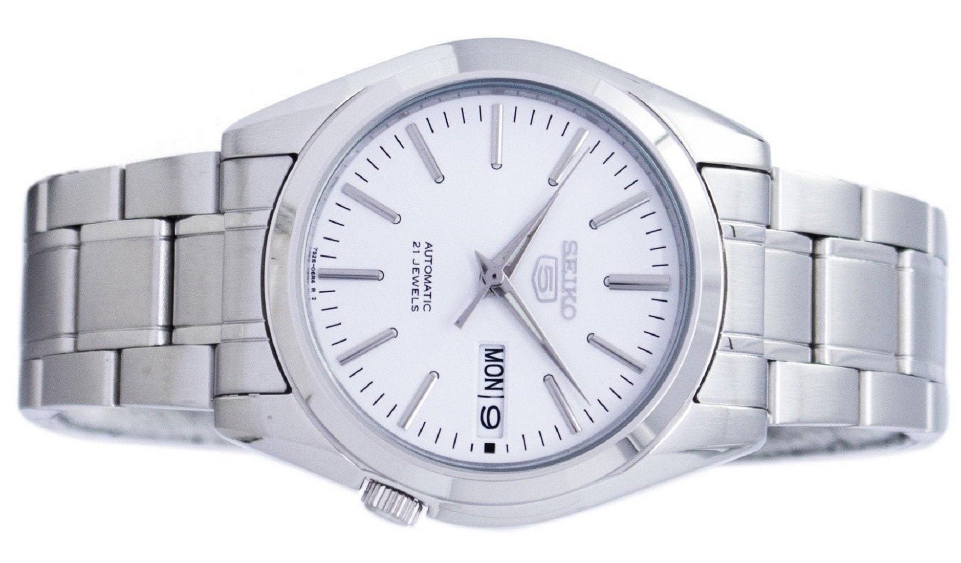 Seiko 5 SNKL41K1 Silver Stainless Automatic Watch Men-Watch Portal Philippines