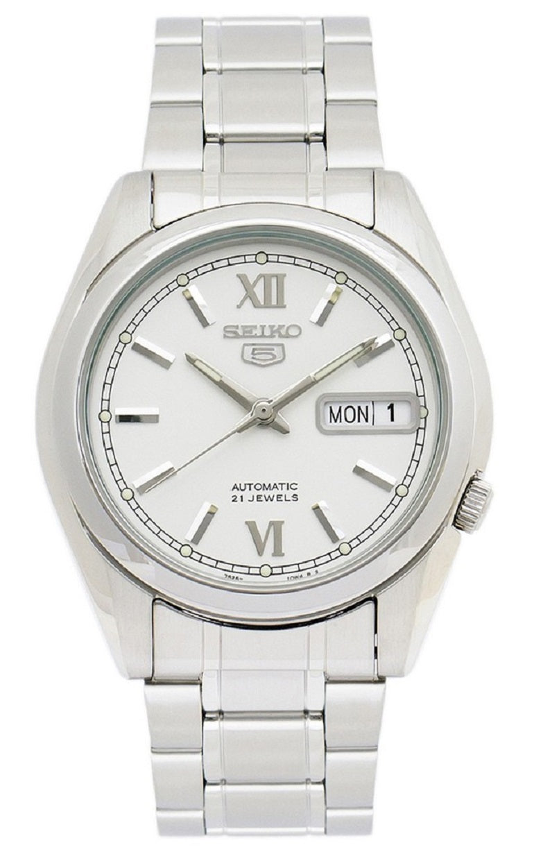 Seiko 5 SNKL51K1 Silver Stainless Automatic Watch Men-Watch Portal Philippines