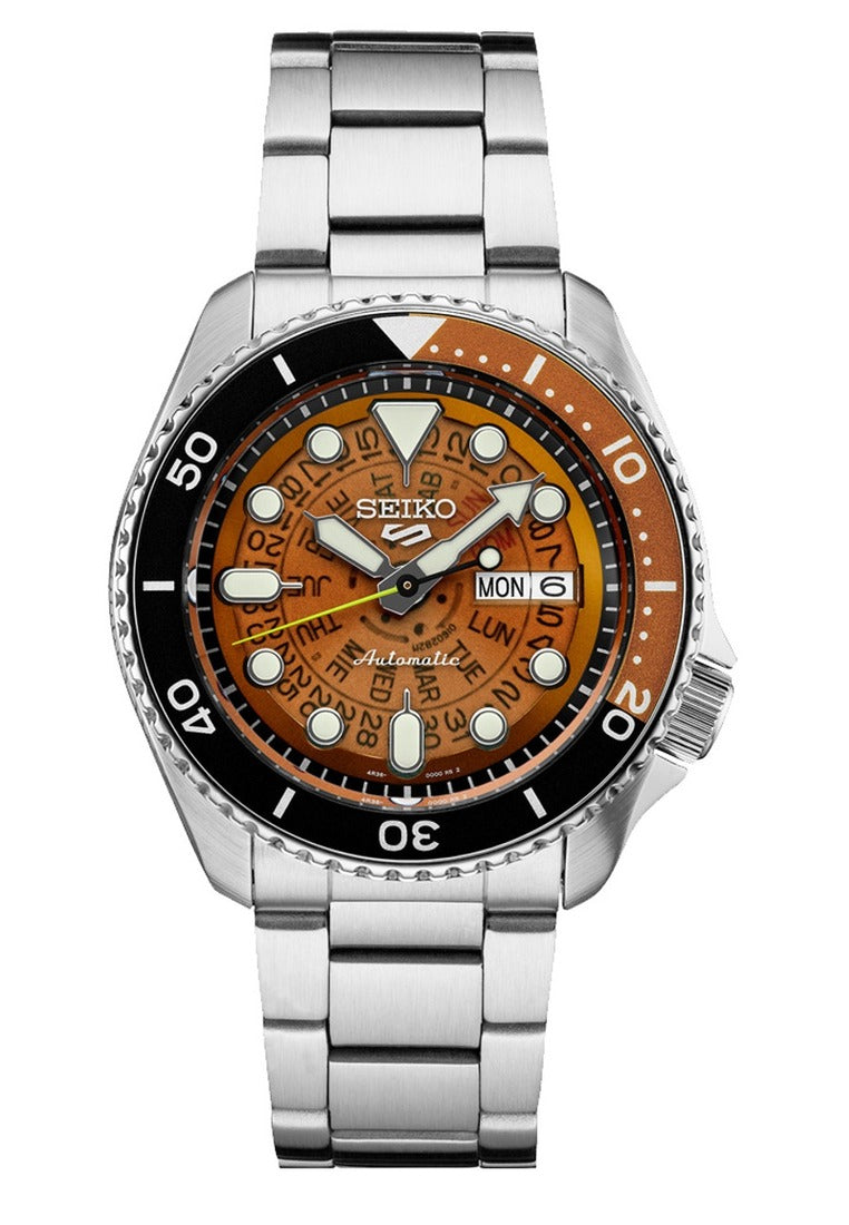 Seiko 5 Sports "Skeleton Style" Automatic Stainless Steel Strap Watch for Men SRPJ47K1-Watch Portal Philippines
