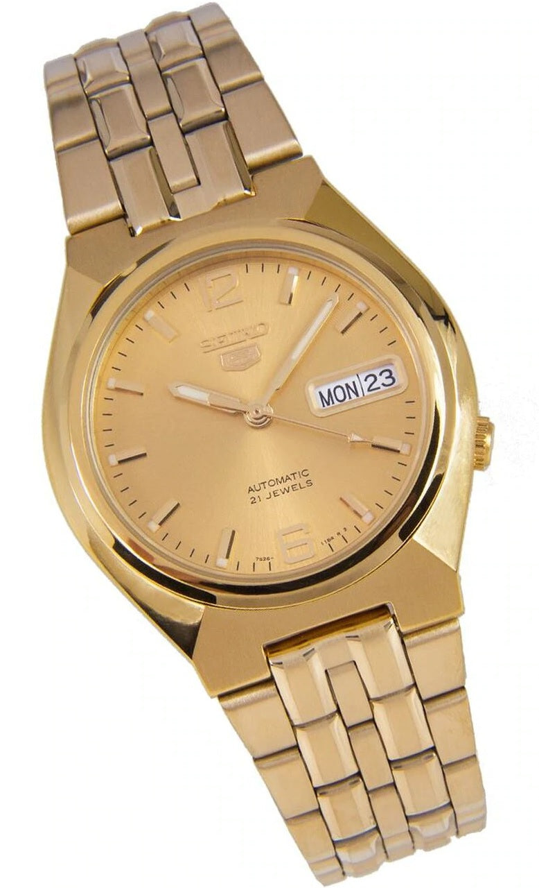Seiko 5 Sports SNKL64K1 Gold Stainless Automatic Watch for Men-Watch Portal Philippines