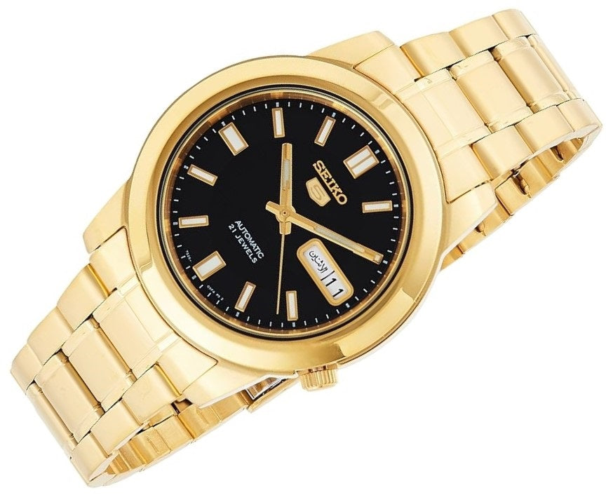 Seiko 5 Sports SNKL88K1 Gold Stainless Automatic Watch for Men-Watch Portal Philippines