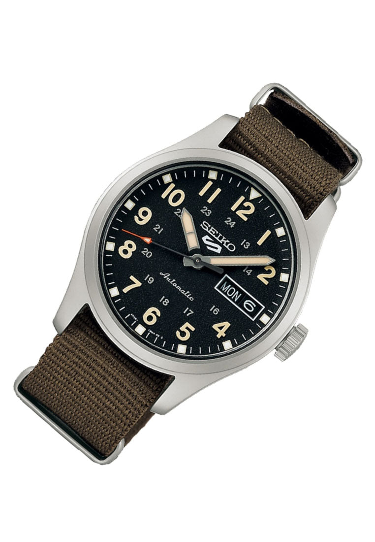 Seiko 5 Sports SRPJ85K1 Green Zone Midfield Sports Style Automatic Nylon Strap Watch for Men-Watch Portal Philippines