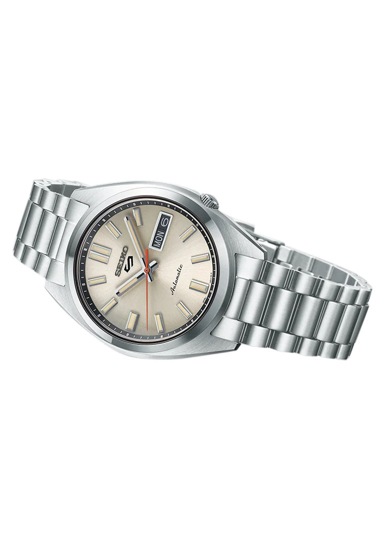 Seiko 5 Sports SRPK91K1 SNXS Beige Chinos Automatic Stainless Steel Watch for Men-Watch Portal Philippines