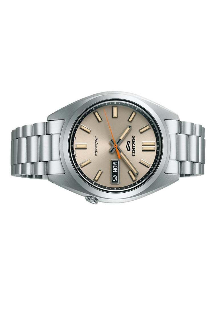 Seiko 5 Sports SRPK91K1 SNXS Beige Chinos Automatic Stainless Steel Watch for Men-Watch Portal Philippines