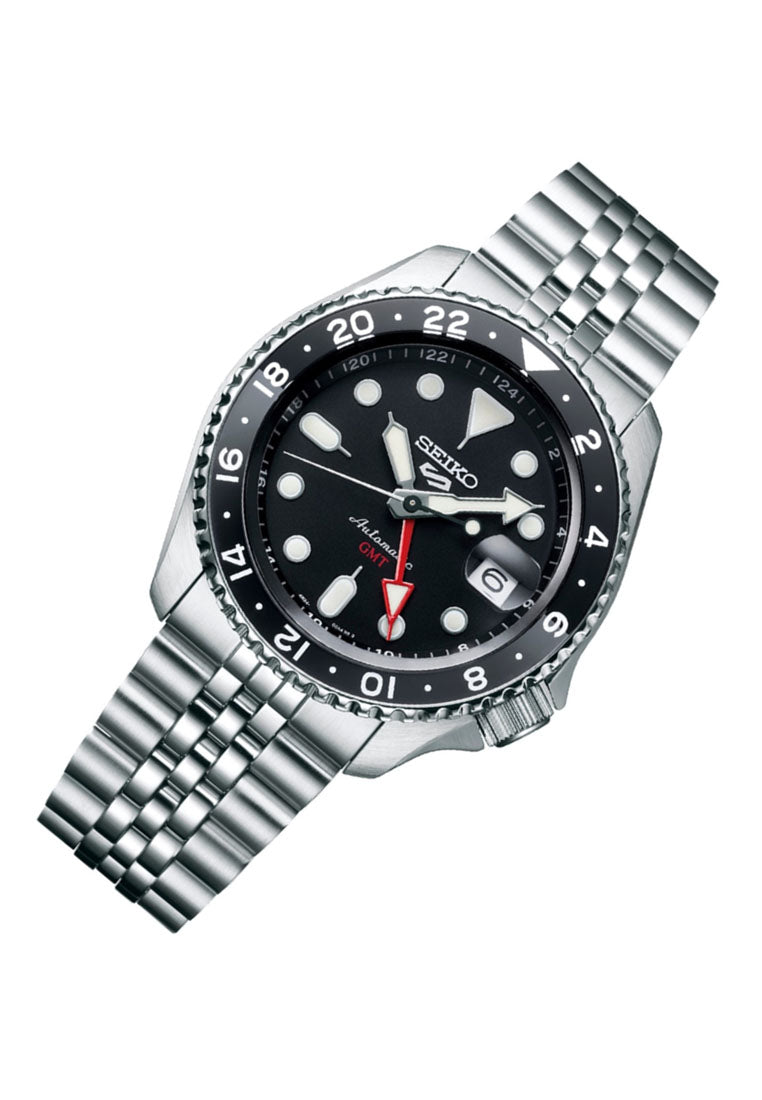 Seiko 5 Sports SSK001K1 Black Grape GMT Automatic Stainless Steel Watch for Men-Watch Portal Philippines