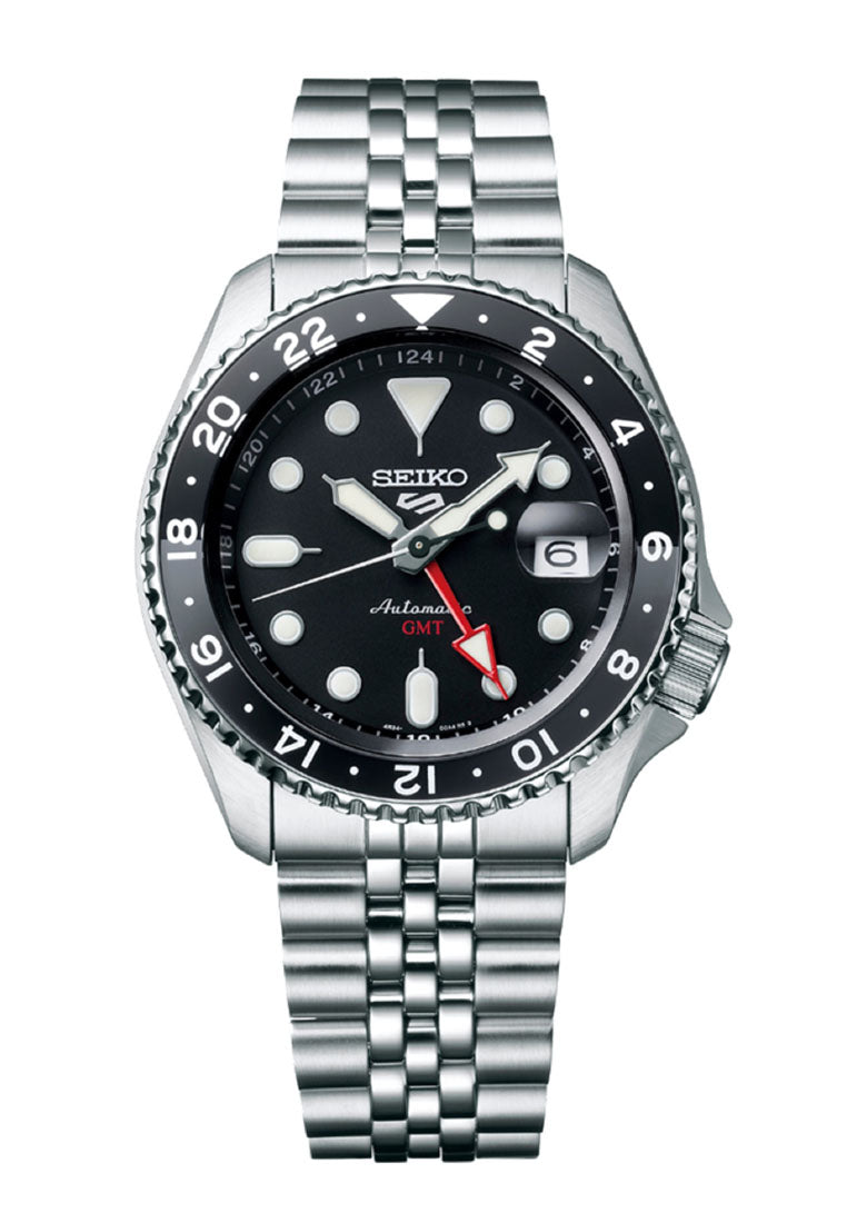Seiko 5 Sports SSK001K1 Black Grape GMT Automatic Stainless Steel Watch for Men-Watch Portal Philippines