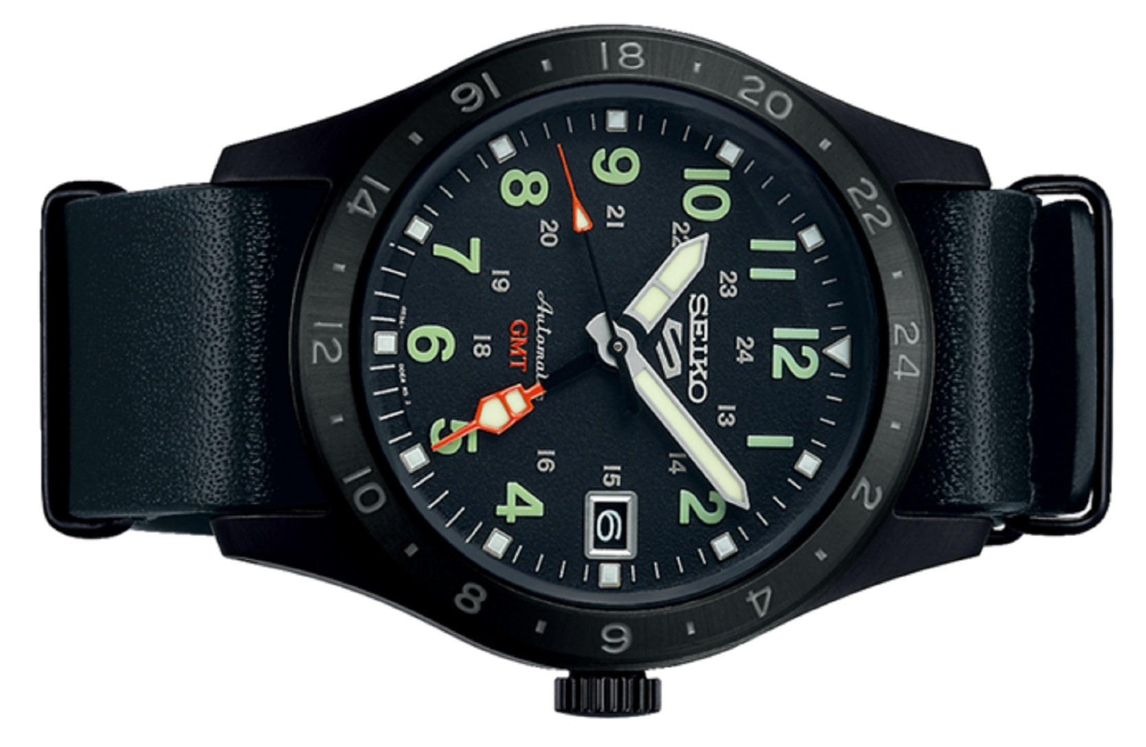 Seiko 5 Sports SSK025K1 GMT Field Deception Automatic Watch for Men-Watch Portal Philippines