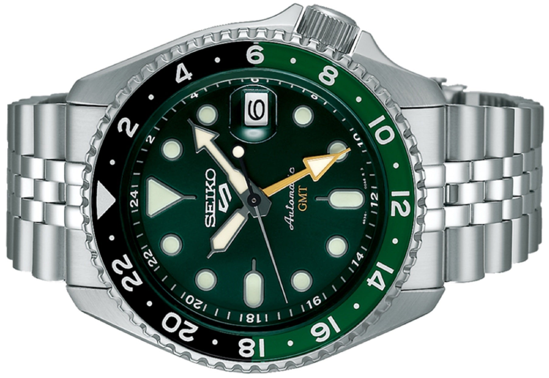 Seiko 5 Sports SSK035K1 Green SKX GMT Automatic Watch-Watch Portal Philippines
