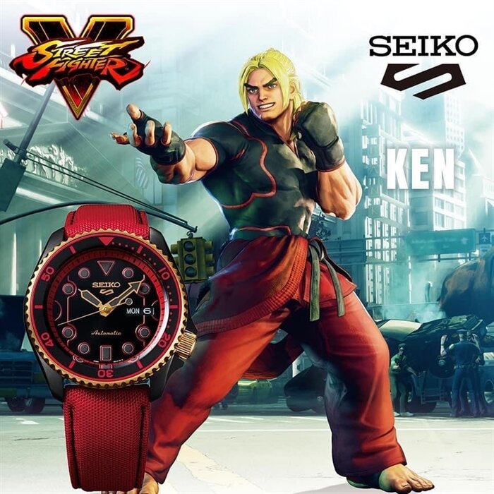 Seiko 5 SRPF20K1 Street Fighter "Ken" Automatic Watch for Men's-Watch Portal Philippines