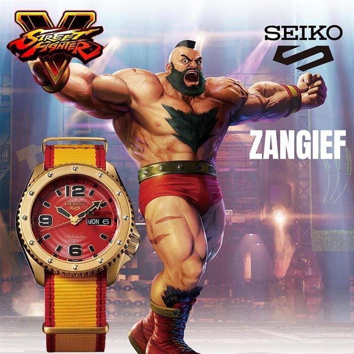 Seiko 5 SRPF24K1 Street Fighter "Zangief" Automatic Watch for Men's-Watch Portal Philippines