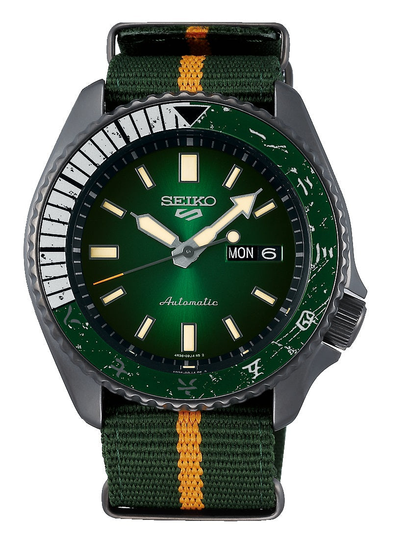 Seiko 5 SRPF73K1 Naruto Series Rock Lee Limited Edition Automatic Watch for Men's-Watch Portal Philippines