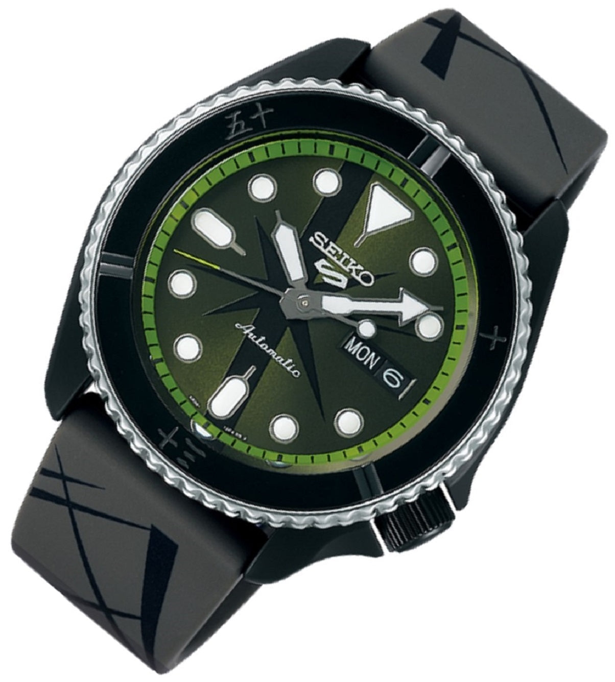 Seiko 5 SRPH67K1 Sports One Piece Zoro Limited Edition Automatic Watch Men-Watch Portal Philippines