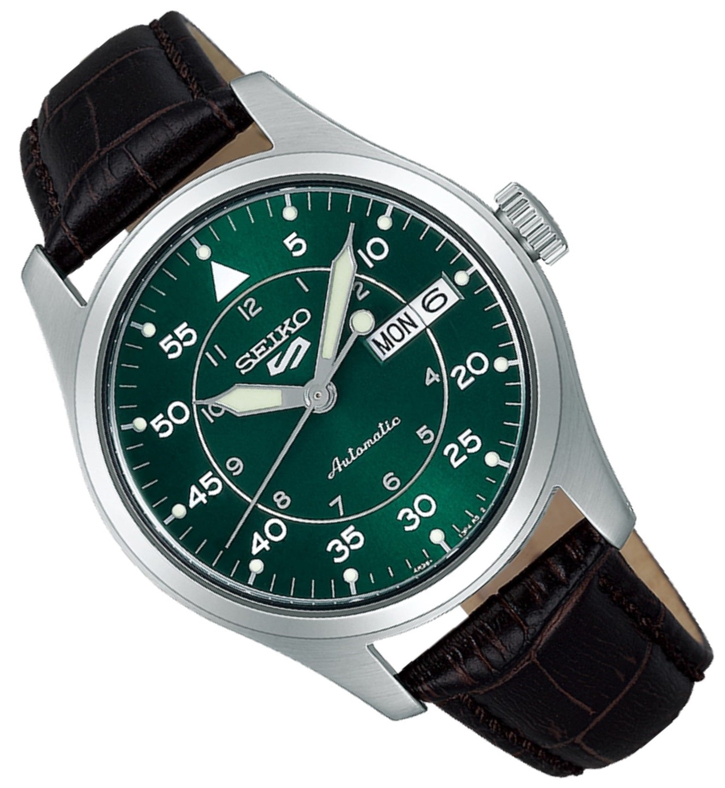 Seiko 5 SRPJ89K1 Sports Kelly Green Flieger Suit Style Automatic Watch for Men-Watch Portal Philippines