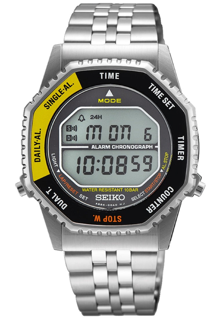Seiko Classic SMGG17P1 Stainless Steel Strap Digital Watch for Men-Watch Portal Philippines