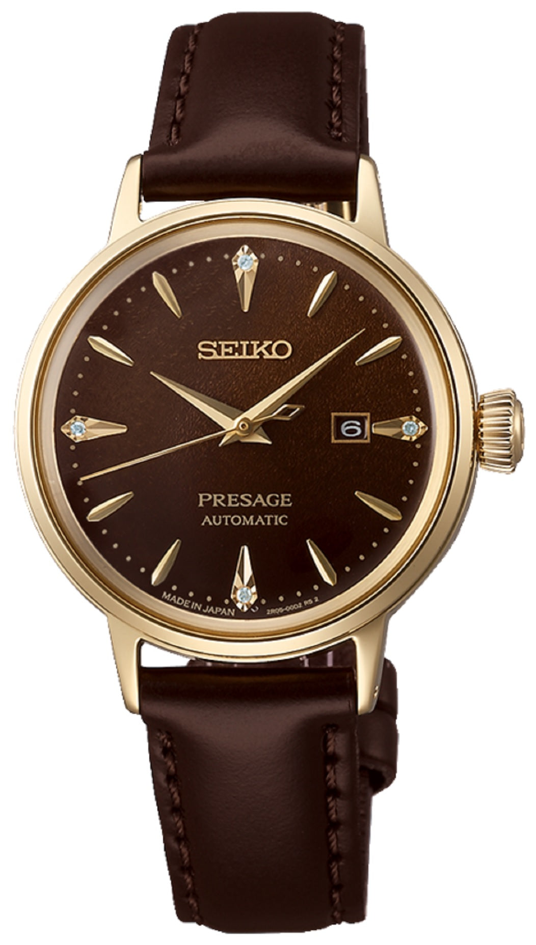 Seiko Presage Cocktail Time SRE020J1 "Jamaican Coffee" Automatic Watch for Women-Watch Portal Philippines