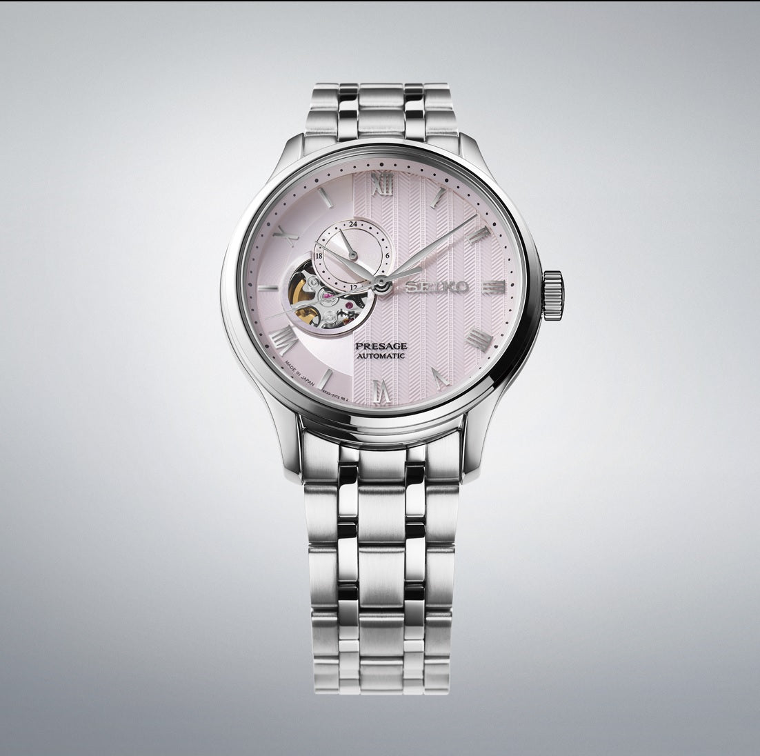 Seiko Presage SSA465J1 "Zen Garden Kyoto Cherry Blossom" Open Heart Automatic Watch-Watch Portal Philippines
