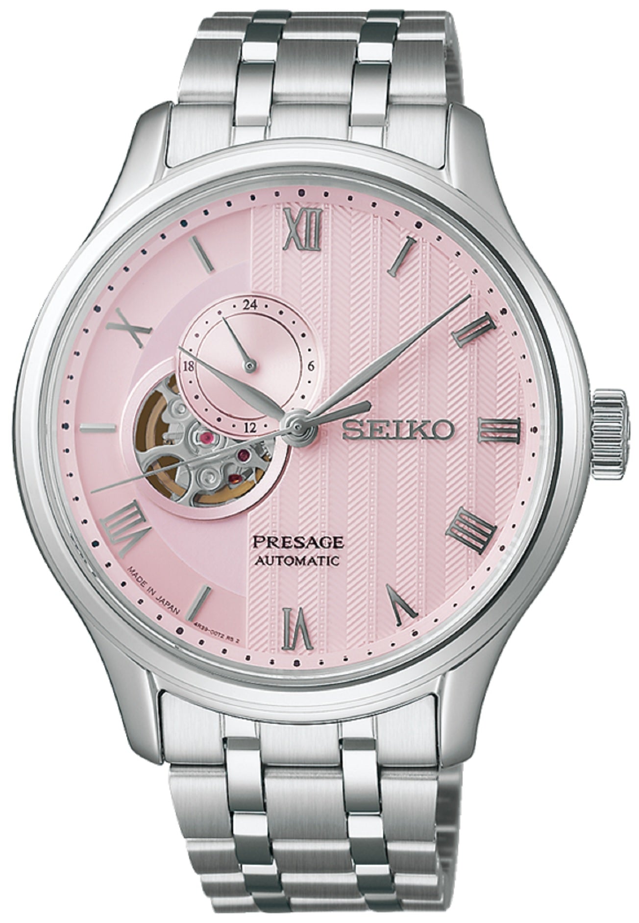Seiko Presage SSA465J1 "Zen Garden Kyoto Cherry Blossom" Open Heart Automatic Watch-Watch Portal Philippines