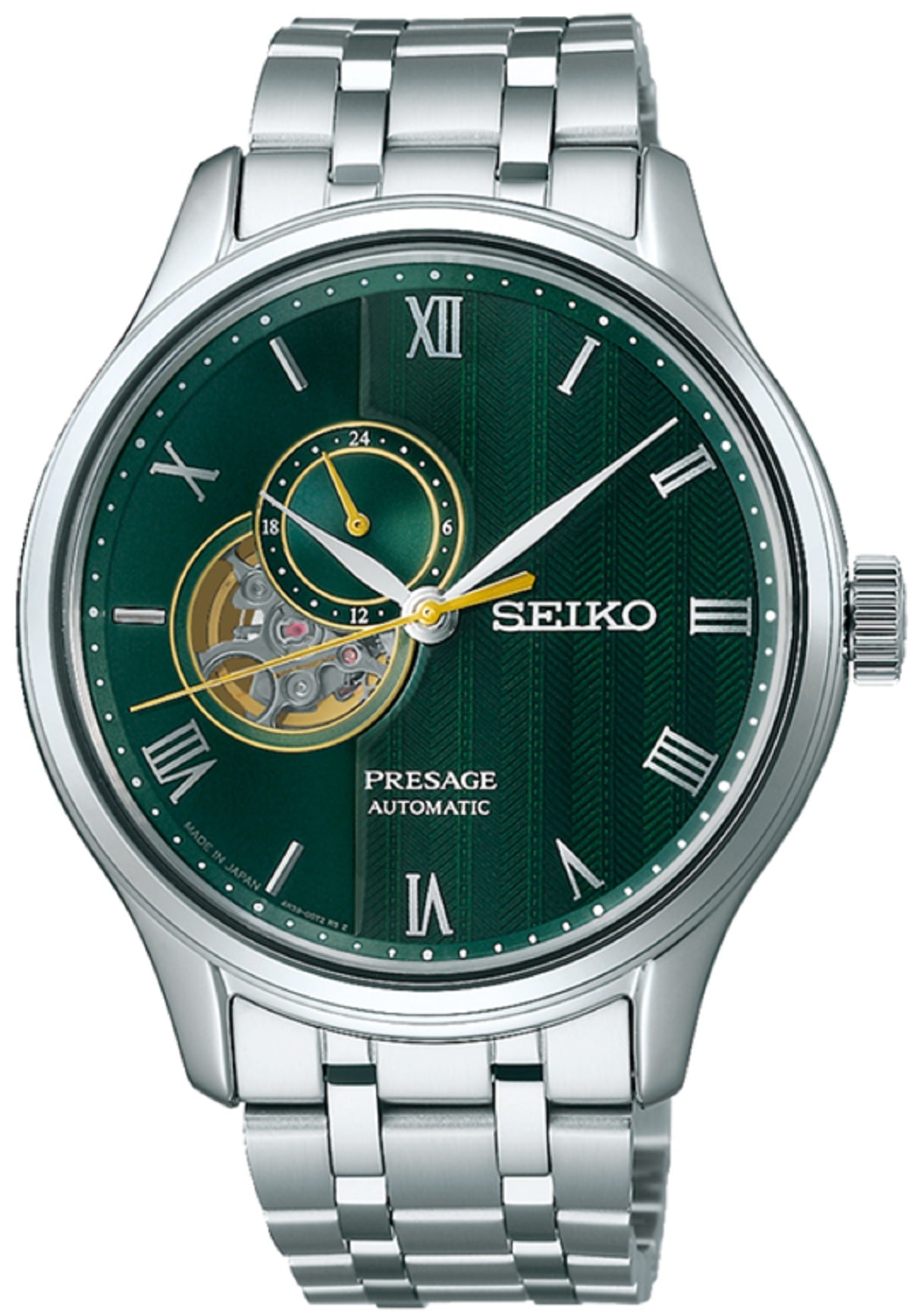 Seiko Presahe SSA463J1 Japanese Zen Garden Open Heart Automatic Watch-Watch Portal Philippines