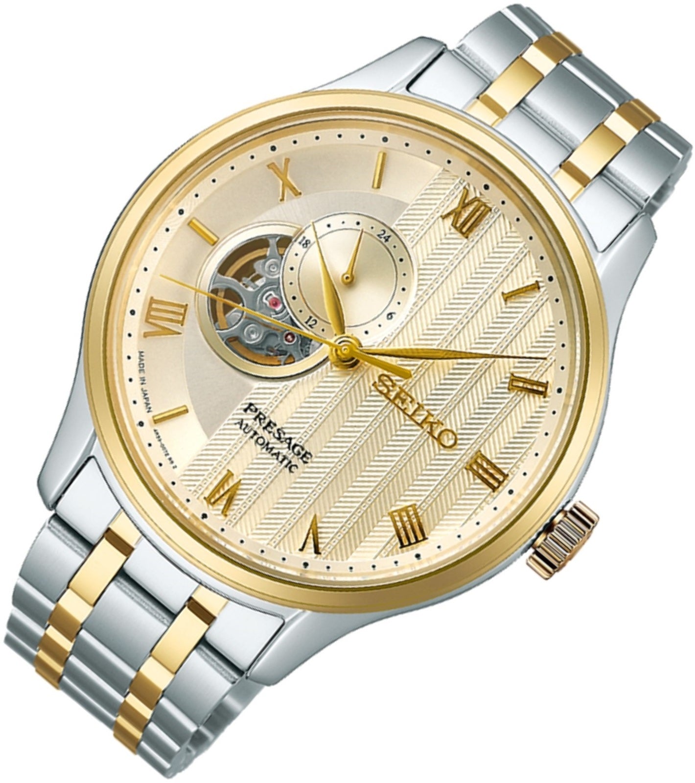 Seiko Presahe SSA464J1 Japanese Zen Garden Open Heart Automatic Watch-Watch Portal Philippines