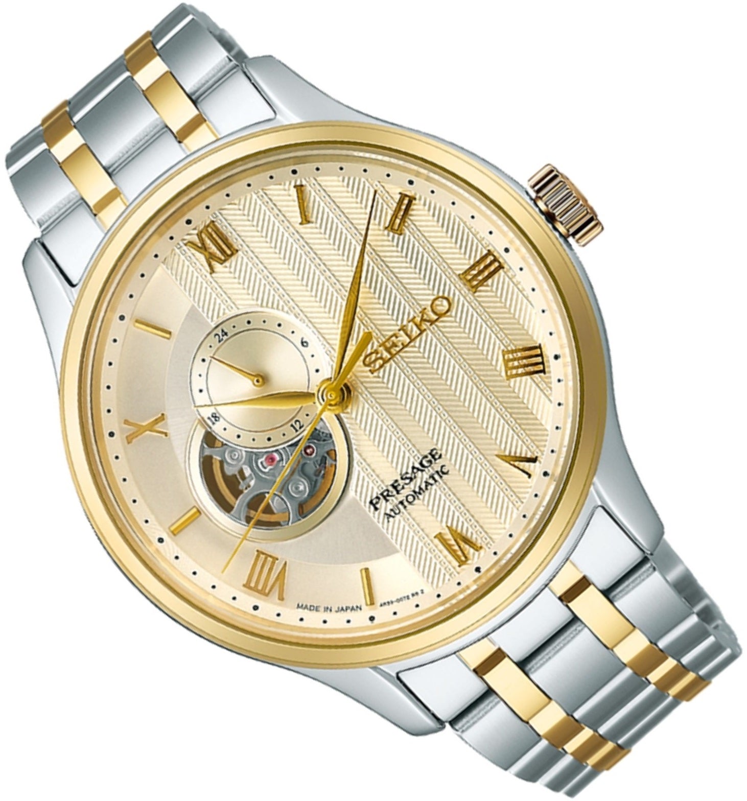 Seiko Presahe SSA464J1 Japanese Zen Garden Open Heart Automatic Watch-Watch Portal Philippines