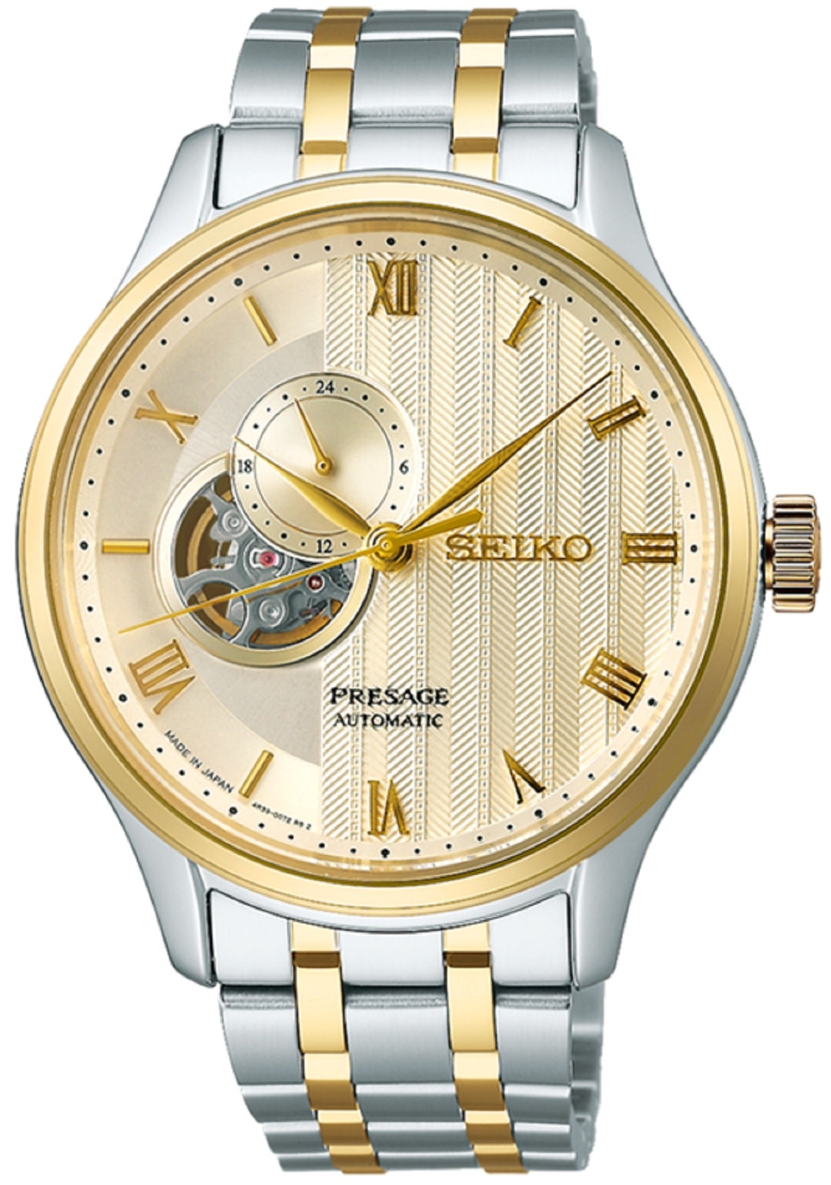 Seiko Presahe SSA464J1 Japanese Zen Garden Open Heart Automatic Watch-Watch Portal Philippines