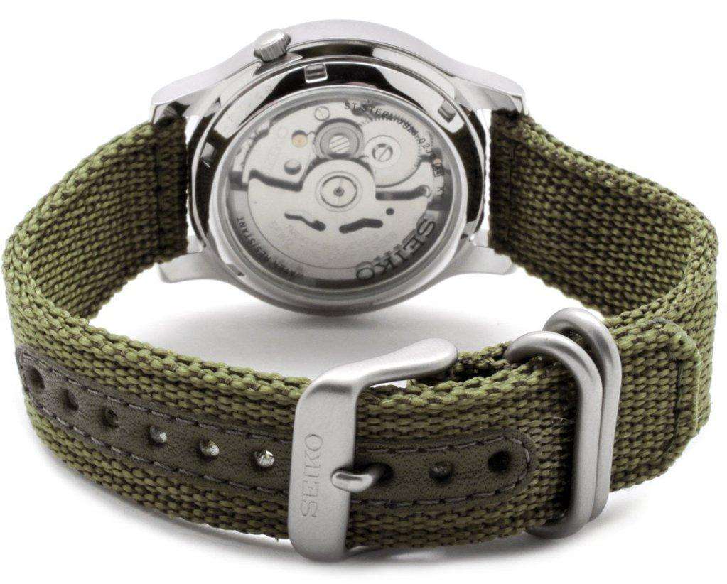 SEIKO SNK805K2 Automatic Green Automatic Nylon Strap Watch for Men-Watch Portal Philippines