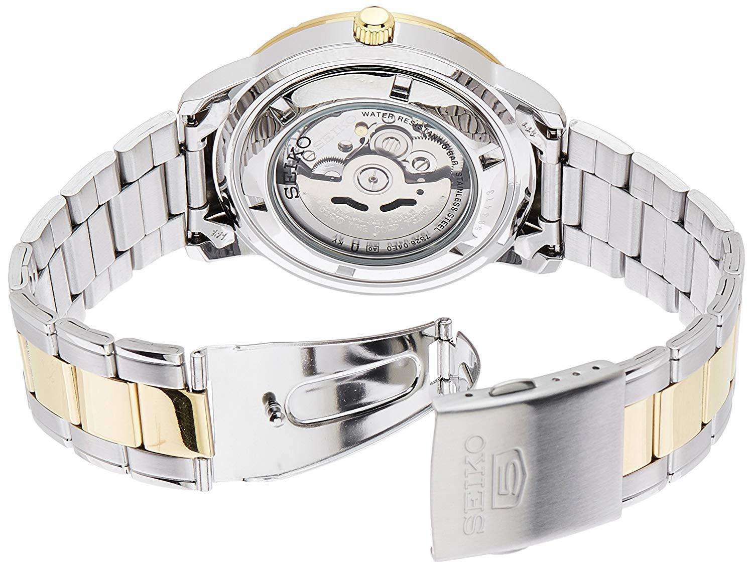 SEIKO SNKN58K1 Automatic Two Tone Stainless Steel Watch for Men-Watch Portal Philippines