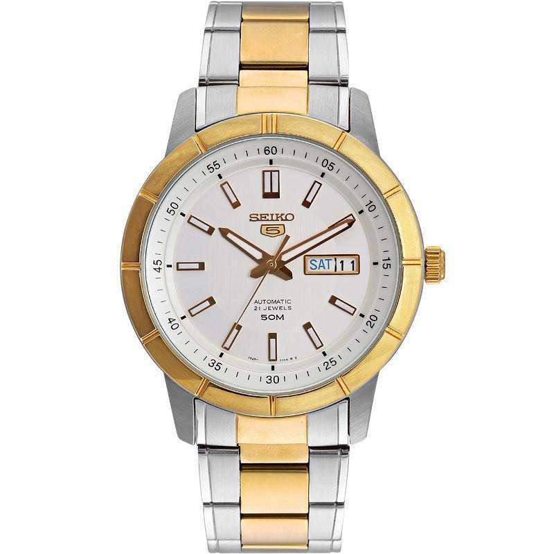 SEIKO SNKN58K1 Automatic Two Tone Stainless Steel Watch for Men-Watch Portal Philippines