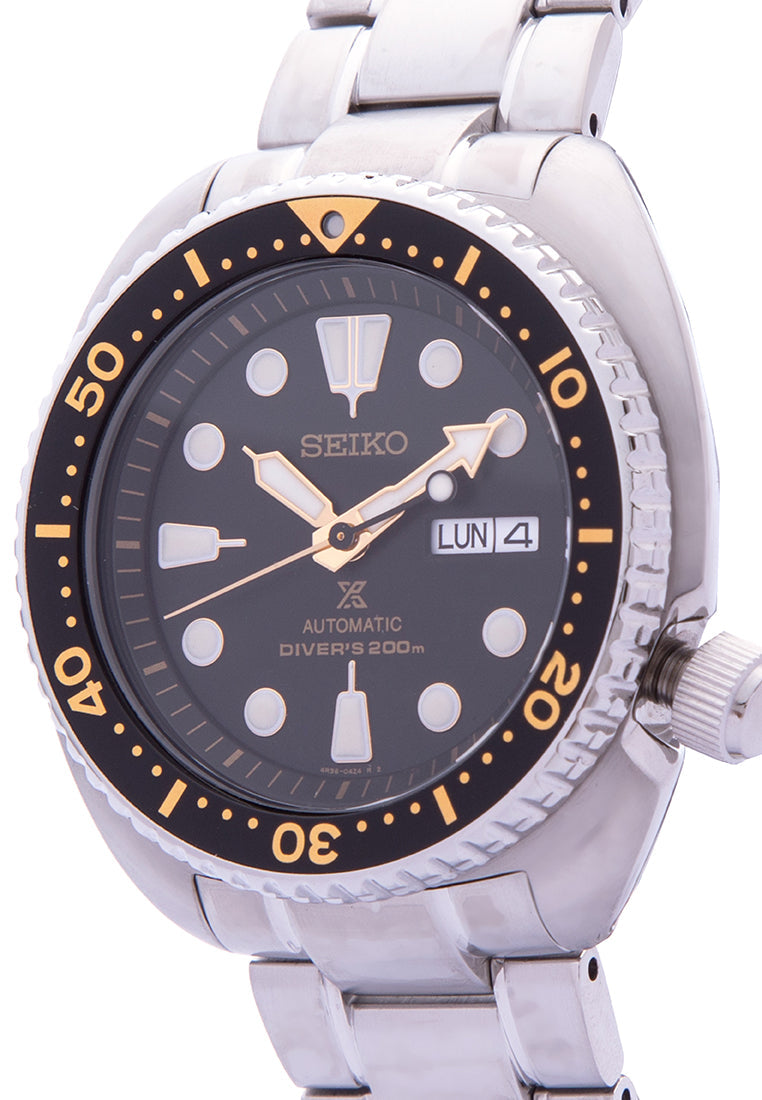 Seiko SRP775K1 Prospex Turtle Silver Stainless Automatic Watch for Men-Watch Portal Philippines