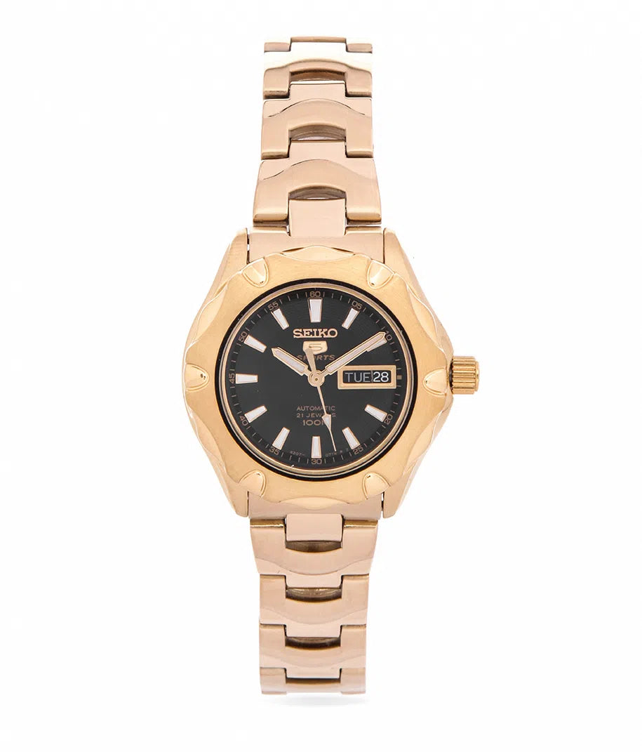 SEIKO SYMJ52K1 Automatic Gold Stainless Steel Strap for Women-Watch Portal Philippines