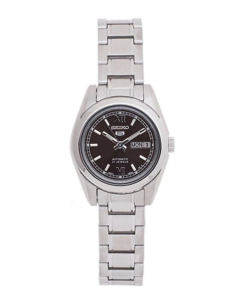 SEIKO SYMK25K1 Automatic Brown Dial Silver Stainless Steel Watch For Women-Watch Portal Philippines