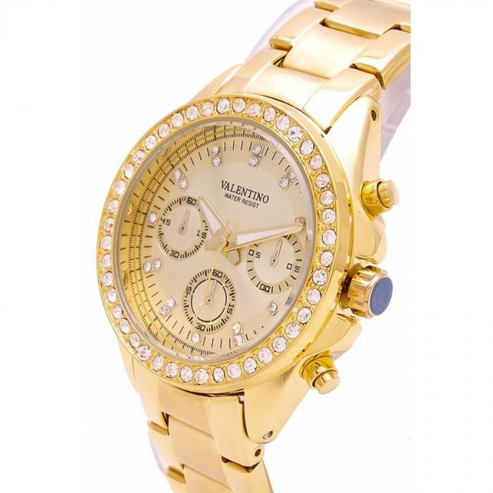 Valentino 20121502-GOLD - GOLD DIAL EXCALIBUR IP STAINLESS STEEL BAND STRAP Watch for Women-Watch Portal Philippines