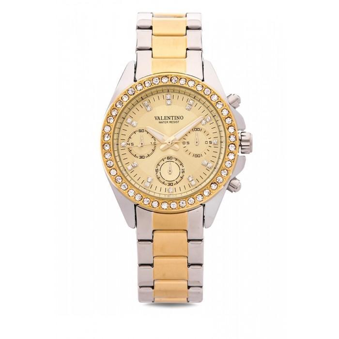 Valentino 20121502-TWO TONE - GOLD DIAL EXCALIBUR IP STAINLESS STEEL BAND STRAP Watch for Women-Watch Portal Philippines