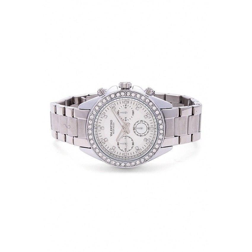 Valentino 20121503-WHITE - SILVER DIAL EXCALIBUR IP STAINLESS STEEL BAND STRAP Watch for Women-Watch Portal Philippines