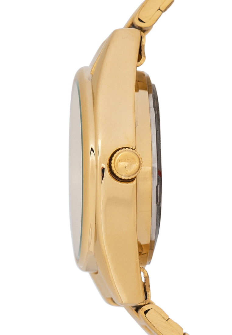 Valentino 20121507-GOLD-WHITE DIAL Analog Stainless Band Watch for Women-Watch Portal Philippines