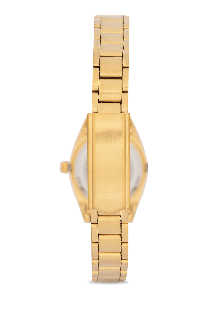 Valentino 20121507-GOLD-WHITE DIAL Analog Stainless Band Watch for Women-Watch Portal Philippines