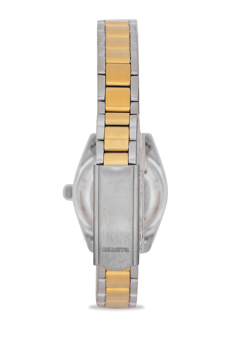 Valentino 20121507-TWO TONE-GOLD DIAL Analog Stainless Band Watch for Women-Watch Portal Philippines