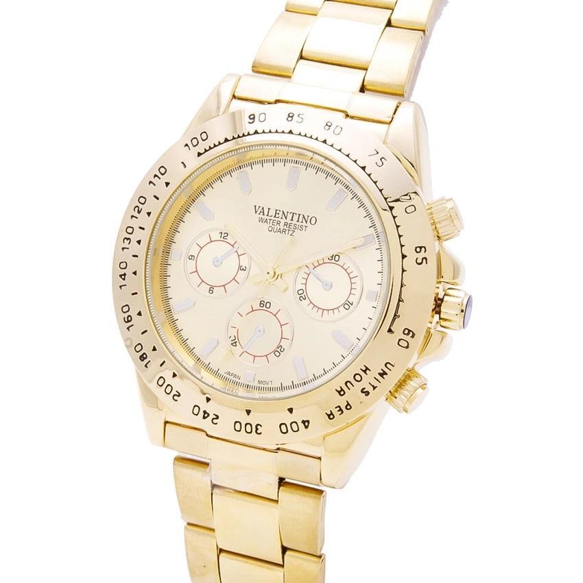 Valentino 20121651-GOLD DIAL STAINLESS BAND STRAP Watch for Men-Watch Portal Philippines