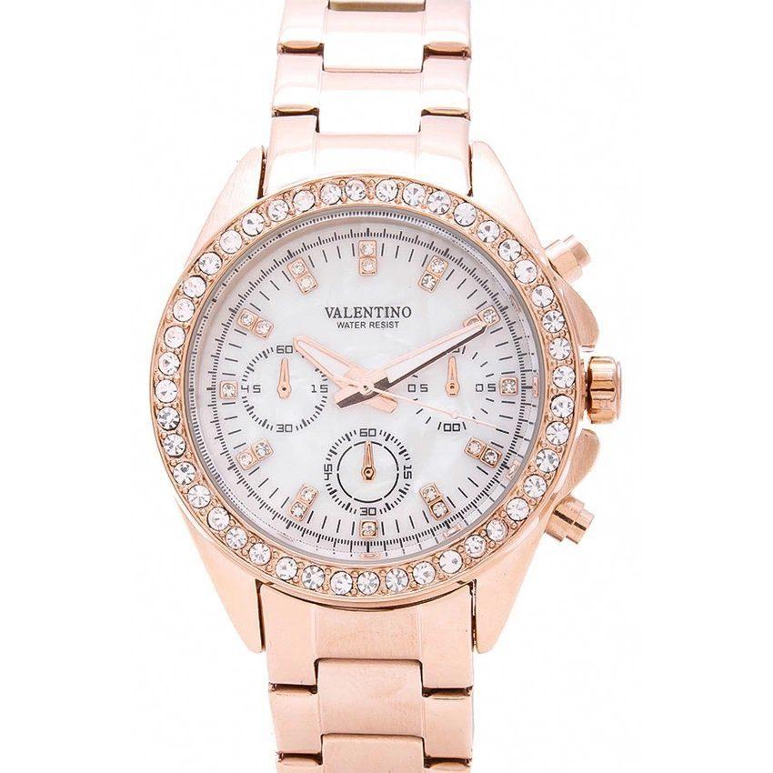 Valentino 20121662-ROSE GOLD - MOP DIAL EXCALIBUR IP ROSE GOLD STAINLESS STEEL BAND STRAP Watch for Women-Watch Portal Philippines