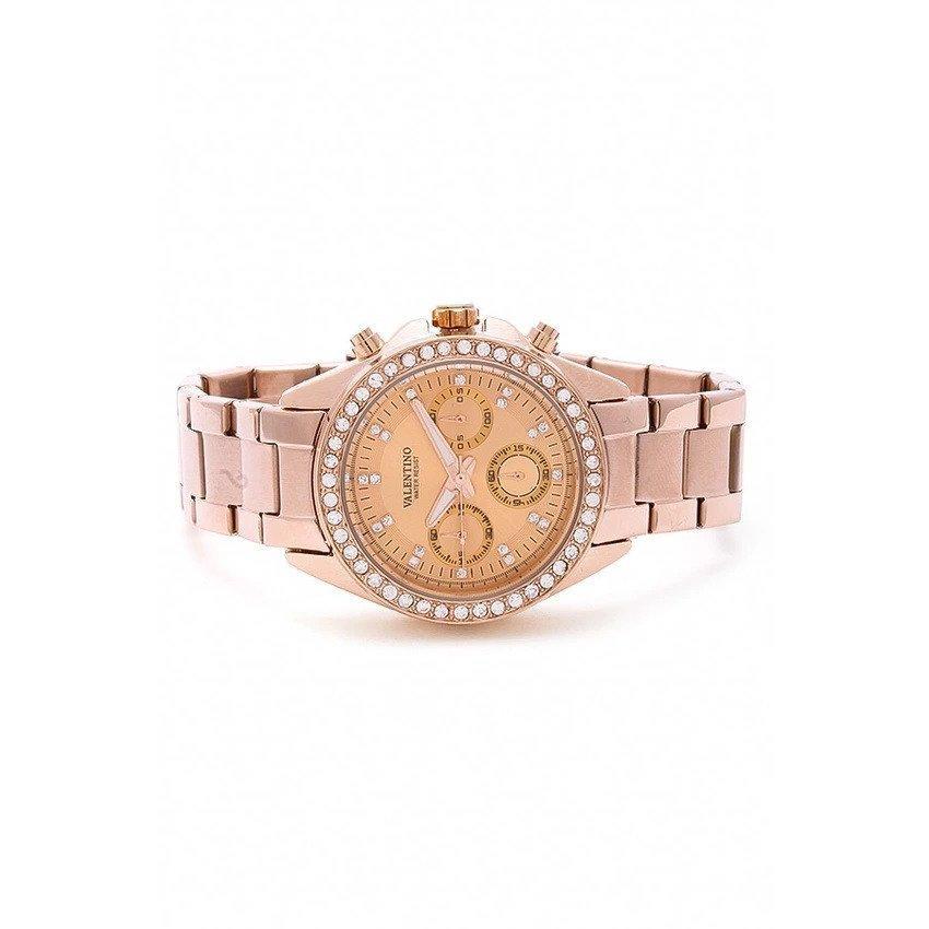 Valentino 20121662-ROSE GOLD - ROSE DIAL EXCALIBUR IP ROSE GOLD STAINLESS STEEL BAND STRAP Watch for Women-Watch Portal Philippines