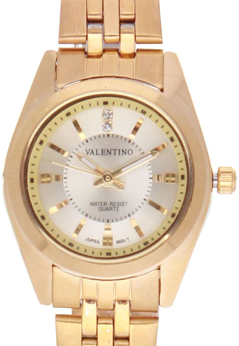 Valentino 20121691-GOLD - SILVER DIAL Stainless Steel Watch for Women-Watch Portal Philippines