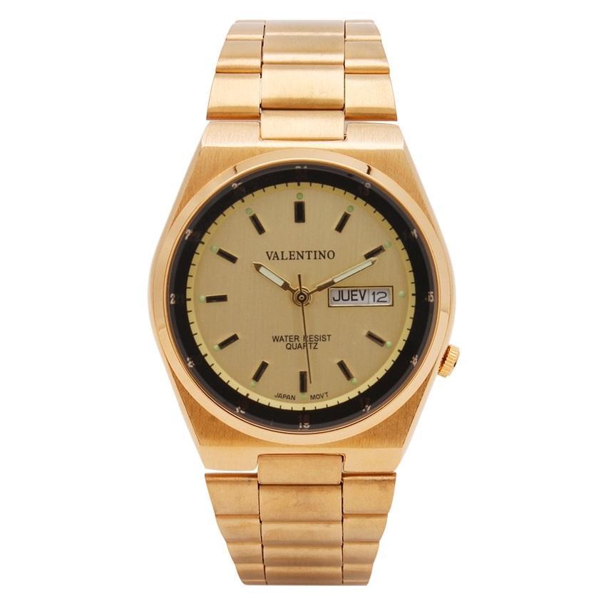Valentino 20121840-GOLD DIAL STAINLESS BAND STRAP Watch for Men-Watch Portal Philippines