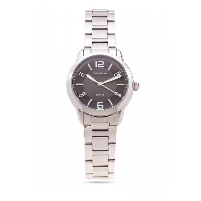 Valentino 20121912-Black Dial Stainless Strap Watch For Women-Watch Portal Philippines