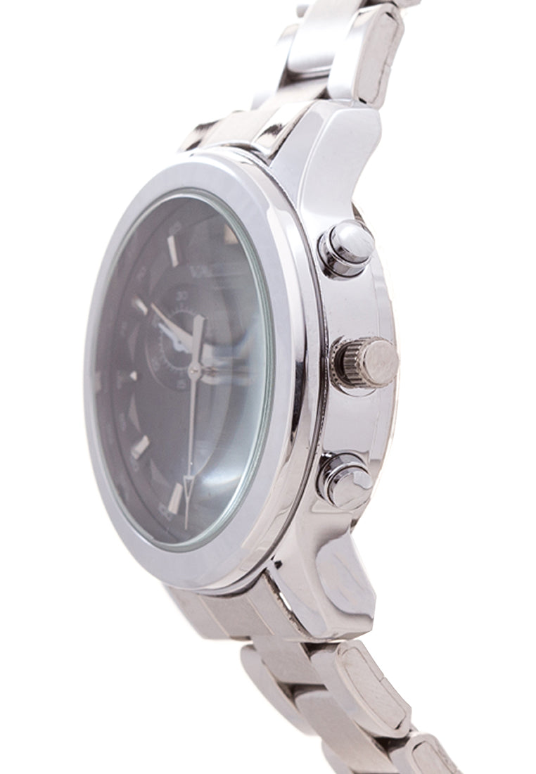 Valentino 20121937-BLACK DIAL Analog Stainless Steel Strap Watch for Women-Watch Portal Philippines