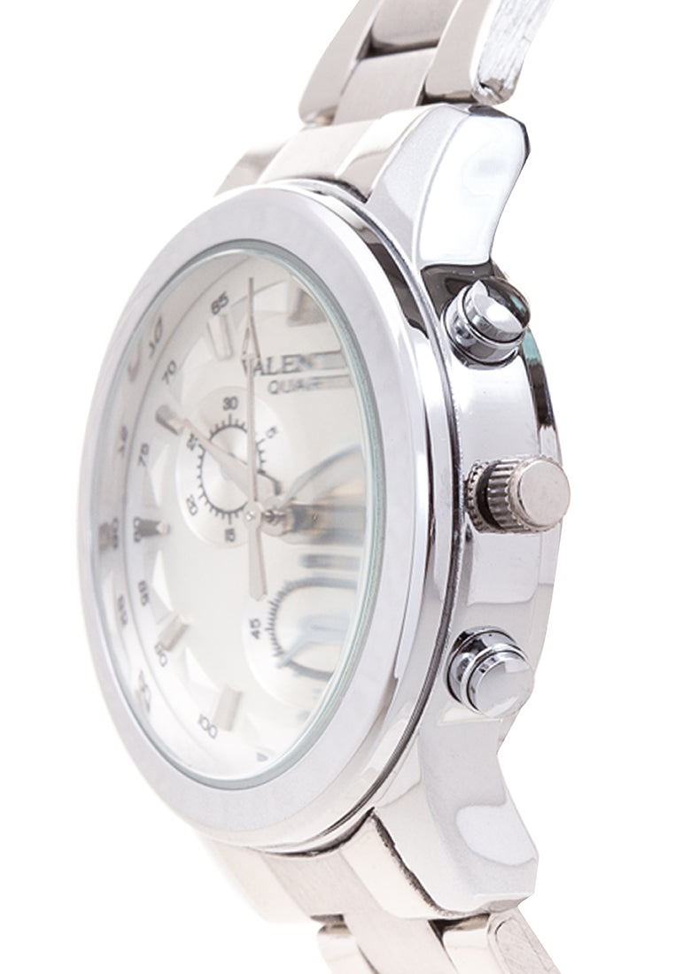 Valentino 20121937-SILVER DIAL Analog Stainless Steel Strap Watch for Women-Watch Portal Philippines