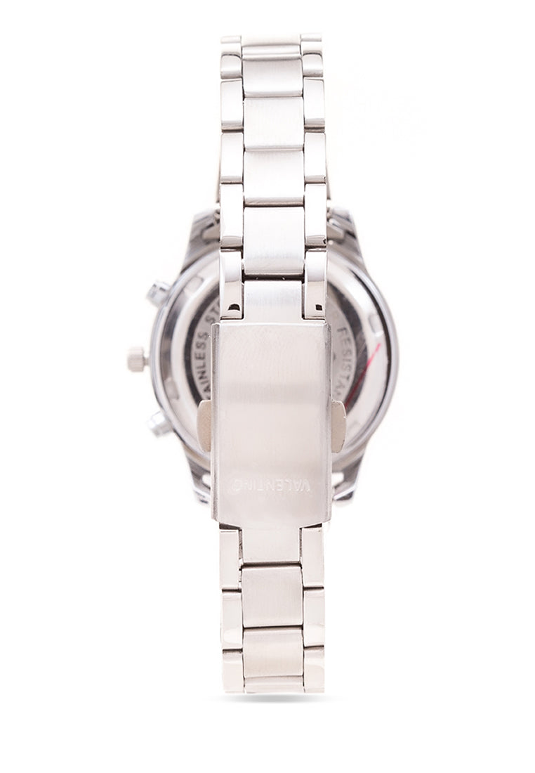 Valentino 20121937-SILVER DIAL Analog Stainless Steel Strap Watch for Women-Watch Portal Philippines