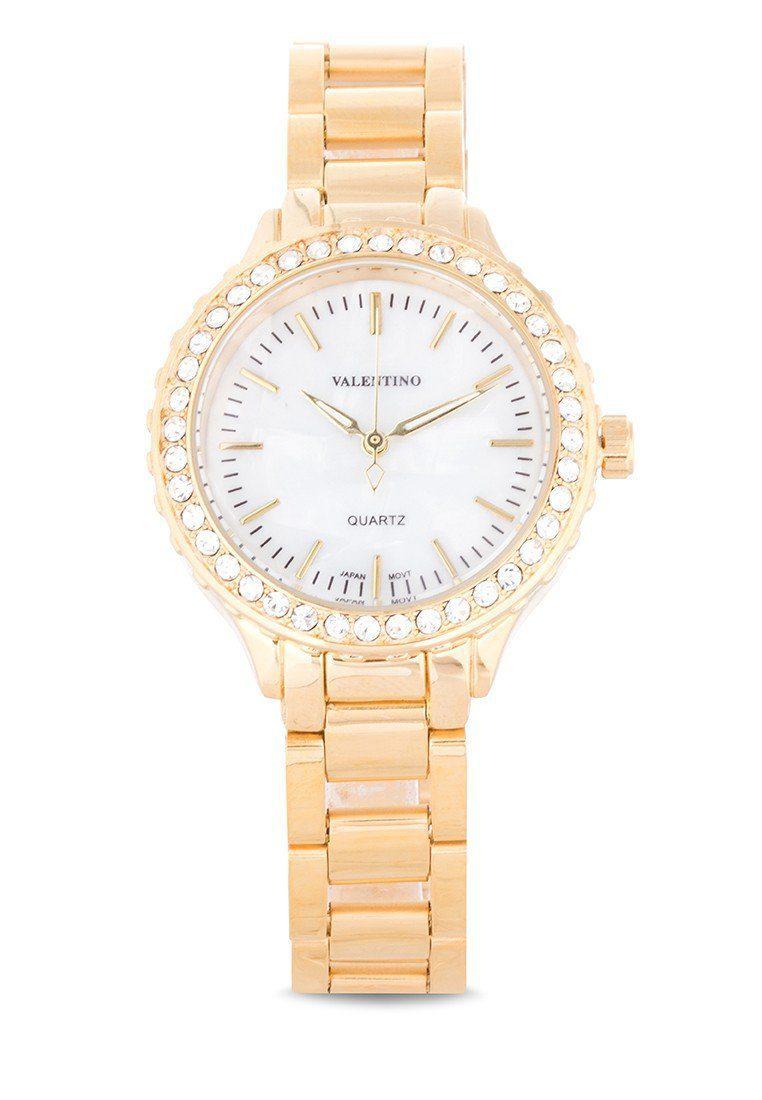 Valentino 20121959-GOLD - MOP DIAL GOLD STAINLESS BAND Watch For Women-Watch Portal Philippines