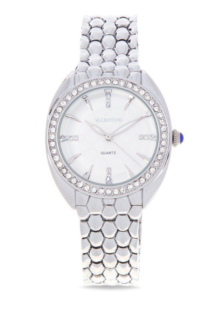 Valentino 20121972 WHITE - SILVER FASHION METAL - ALLOY Watch For Women-Watch Portal Philippines