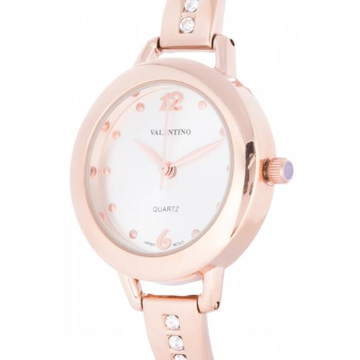 Valentino 20121981-SILVER DIAL ROSE GOLD FASHION METAL ALLOY STRAP Watch for Women-Watch Portal Philippines