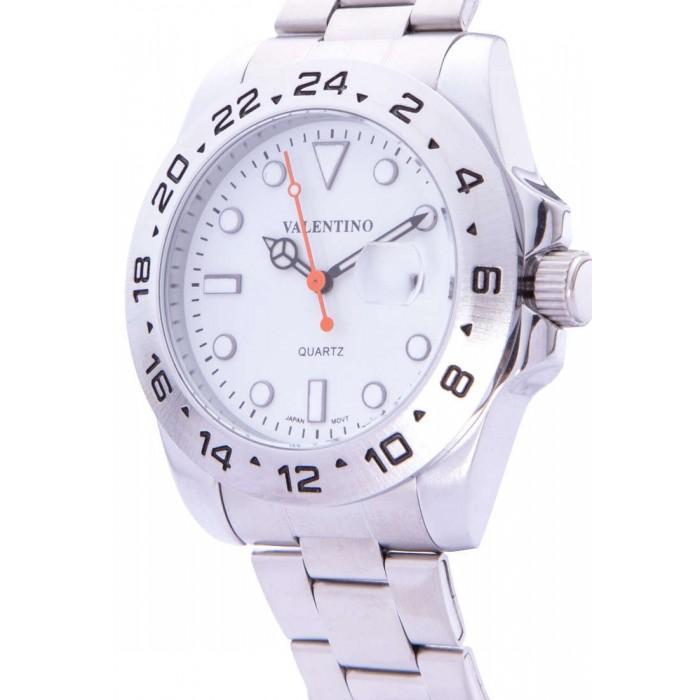 Valentino 20122020-WHITE DIAL SILVER STAINLESS STEEL STRAP Watch for Men-Watch Portal Philippines